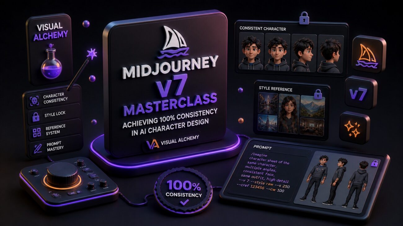 Midjourney v7 Masterclass: Achieving 100% Consistency in AI Character Design