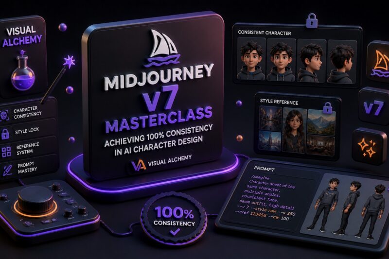 Midjourney v7 Masterclass: Achieving 100% Consistency in AI Character Design