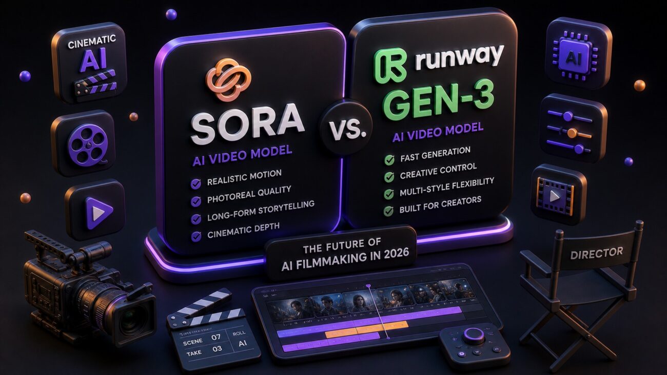 Sora vs. Runway Gen-3: The Future of AI Filmmaking in 2026